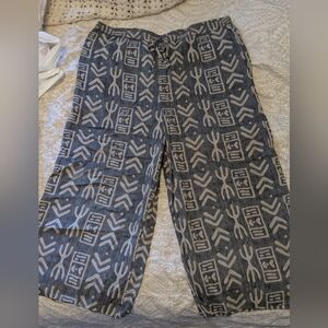 Orvis Women's Palazzo Pants with Geometric Pattern - last photo shows issue